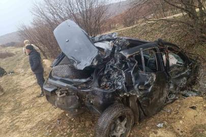 Mardin’de devrilen otomobilde 5 kişi yaralandı