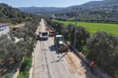 Milas Kemikler Mahallesi içme suyu hattı kamusal alana taşınıyor