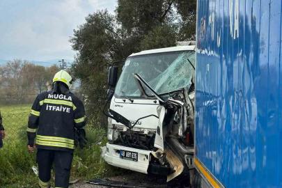 Milas’ta sıkışmalı kaza