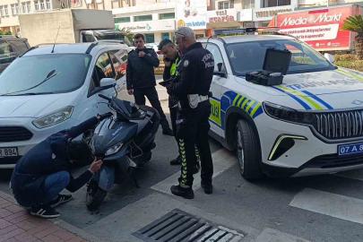 Motosikletini devirdi, 48 bin ceza yedi