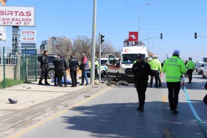 Motosikletiyle yaya geçidinden geçmek isten adam hayatını kaybetti