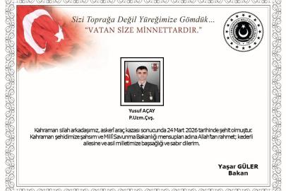 MSB duyurdu: Ağrı’daki kazada 1 asker şehit oldu