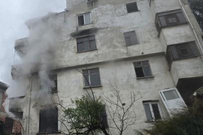 Mudanya’da apartmanda yangın paniği