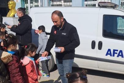 Öğrencilere afet farkındalık eğitimi verildi