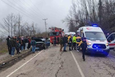 Ordu’da iki ayrı trafik kazasında 12 kişi yaralandı