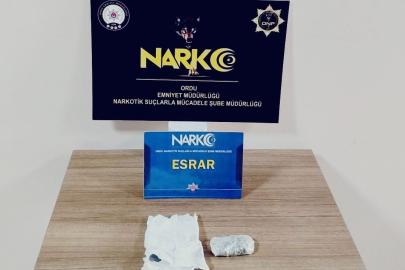 Ordu’da uyuşturucu operasyonunda 1 tutuklama