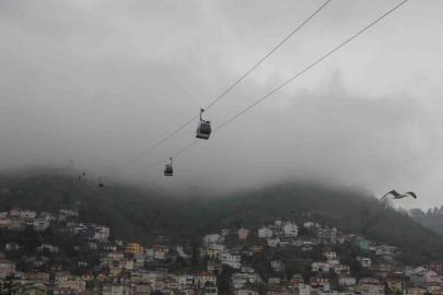 Ordu’nun ‘seyir terası’nda sis güzelliği