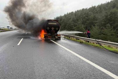 Osmaniye’de akaryakıt tankerinde çıkan yangın söndürüldü