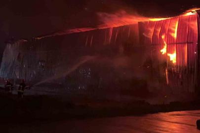 Osmaniye’de karton fabrikasında yangın