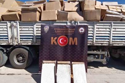 Polis piyasa değeri yaklaşık 8 milyon TL olan makaron ele geçirdi