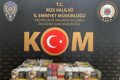 Rize’de kaçakçılık operasyonu
