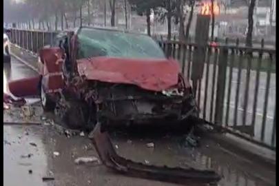 Samsun’da otomobil ile tır çarpıştı: 1 yaralı