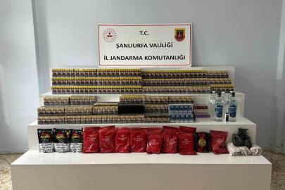 Şanlıurfa’da kaçak tütün ve alkol operasyonu
