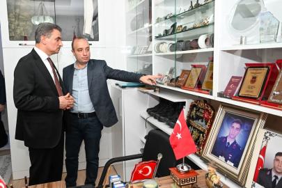 Şehit ailesine bayram ziyareti