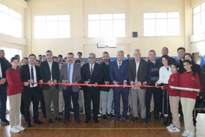 Serik’te "ebru, hat ve naht" sanat sergisi açıldı