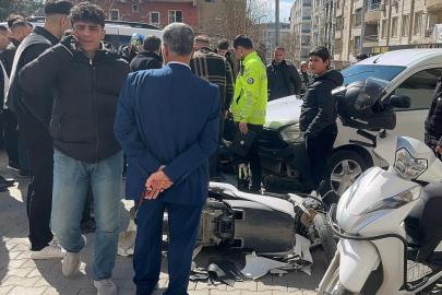 Siirt’te hafif ticari araçla çarpışan motosikletli yaralandı