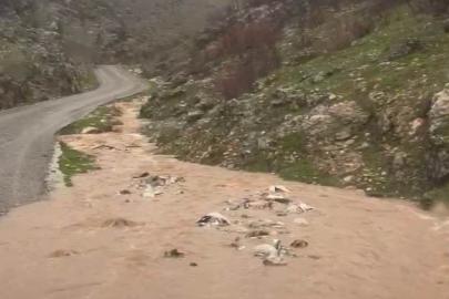Silvan’da sağanak taşkınlara neden oldu