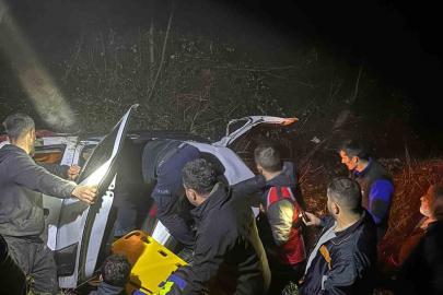 Sinop’ta otomobil uçuruma yuvarlandı: 7 yaralı