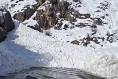 Şırnak-Hakkari kara yolu çığ nedeniyle ulaşıma kapandı