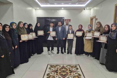 Sivas’ta 10 öğrenciye hafızlık belgesi verildi