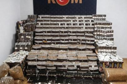 Sivas’ta on binlerce makaron ele geçirildi