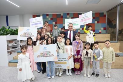 Sultangazi Belediyesi’nde çocuklardan bayram kutlaması