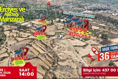 Talas’ın gözde lokasyonlarında villa parseli fırsatı