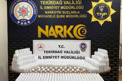 Tekirdağ’da torbacının zulasından 81 bin 700 sentetik ecza çıktı