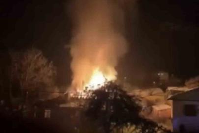 Tokat’ta alevler geceyi aydınlattı