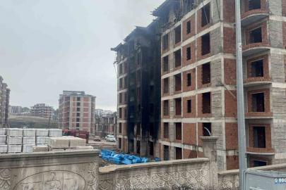 Tokat’ta inşaatta çıkan yangın korkuttu