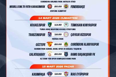 Trendyol Süper Lig’de 26-27. hafta programları açıklandı