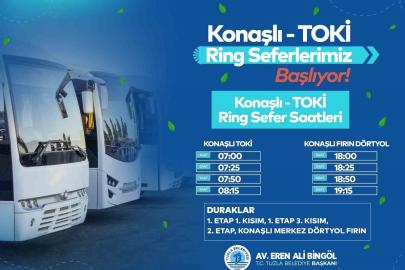 Tuzla Belediyesi’nden Konaşlı TOKİ ve çevresine ücretsiz ring hizmeti