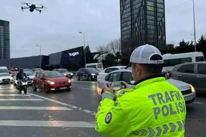 Ümraniye’de dron destekli "kaynak" uygulaması gerçekleştirildi