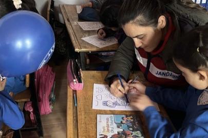 Uşak’ta jandarmadan öğrencilere ziyaret