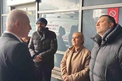 Vali Gül ve İl Emniyet Müdürü Yıldız’dan enkazdan kurtarılan yaralılara hastane ziyaret