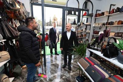 Vali Varol’dan rezerv alanda faaliyet gösteren esnafa bayram ziyaret