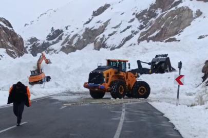 Van-Hakkari karayolunda çığ: Çok sayıda araç mahsur kaldı