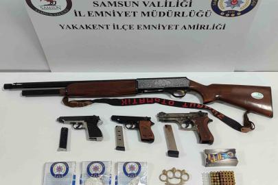 Yakakent’te uyuşturucu ve silah ele geçirildi