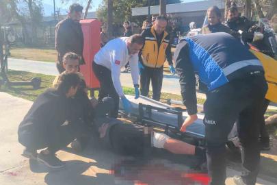 Yaşlı adamı "Neden selam almıyorsun" diyerek bacağından bıçakladılar