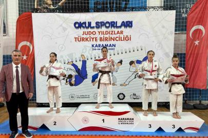 Yunusemreli judocular Karaman’dan 3 madalyayla döndü
