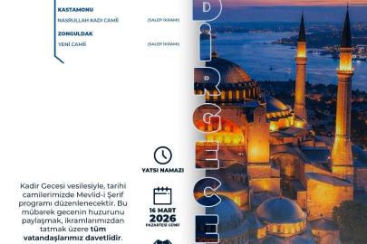 Zonguldak Yeni Camii’nde Kadir Gecesi’nin manevi iklimi dualarla yaşanacak