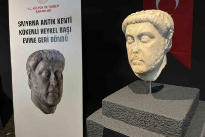 ABD’den geri alınan Smyrna kökenli heykel başı İzmir’de sergileniyor