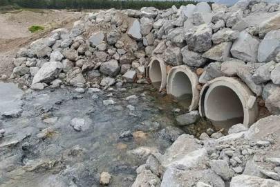 Akdağ Tabiat Parkı’nın çöken yolu tamir edildi