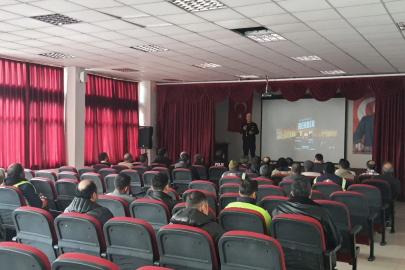 Alacakaya ilçesinde narkotik suçlarla mücadele eğitimi