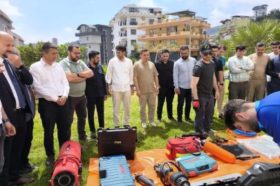 Alanya’da diyanet personeline arama kurtarma eğitimi