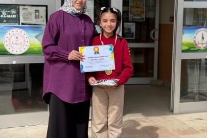 Altıntaş’ta minik öğrencinin çevre duyarlılığı