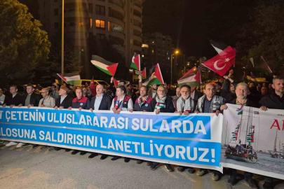 Ankara’da Sumud Filosu eylemi