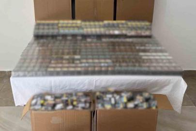 Antalya’da 1 milyon lira değerinde kaçak sigara ele geçirildi