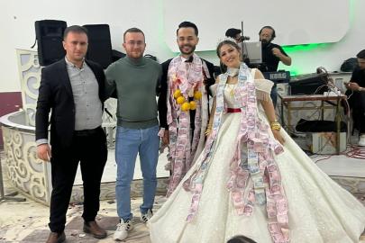 Arkadaşlarından damada ’beşi bir yerde ayva’