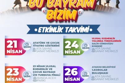 Atakum Belediyesinden özel 23 Nisan programı